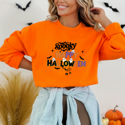 Cute Ghosts Spooky Happy Halloween Sweatshirt