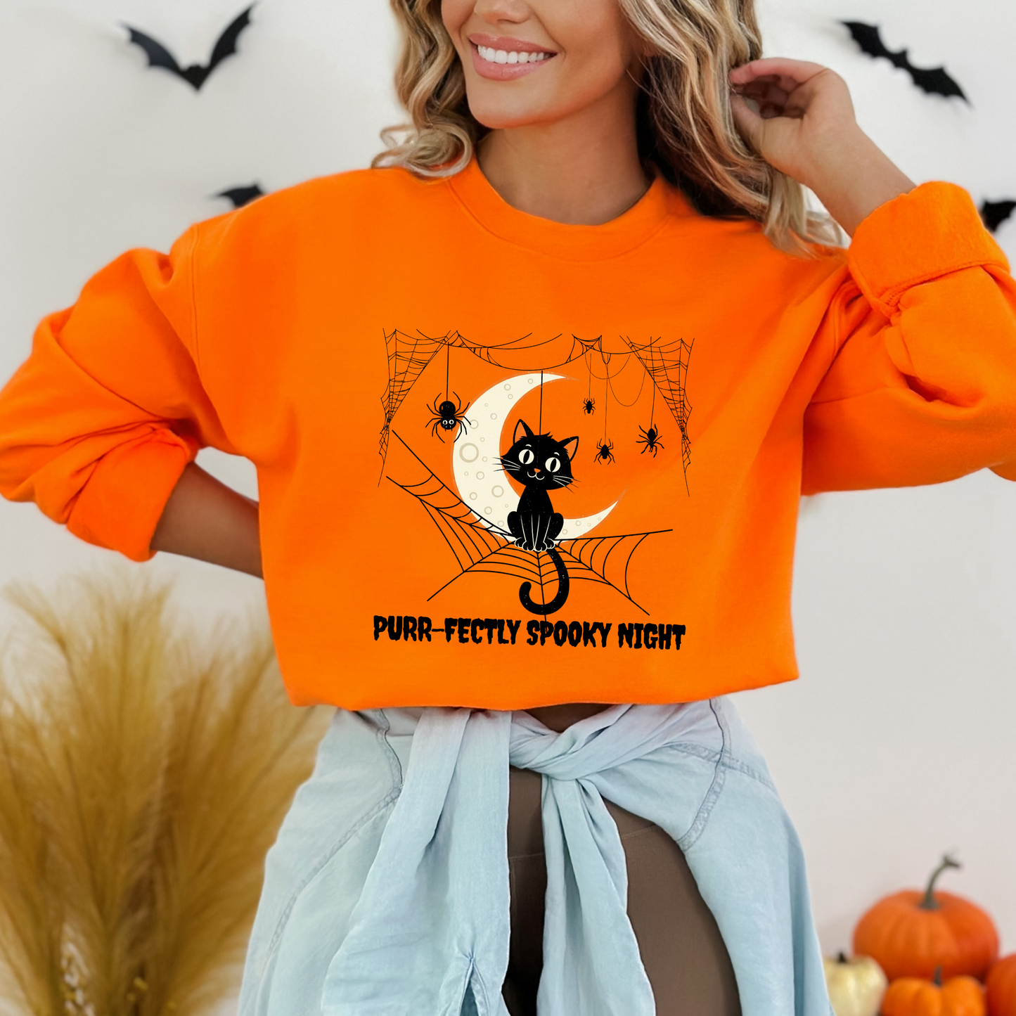 Pur-fectly Spooky Night Cat T-Shirt