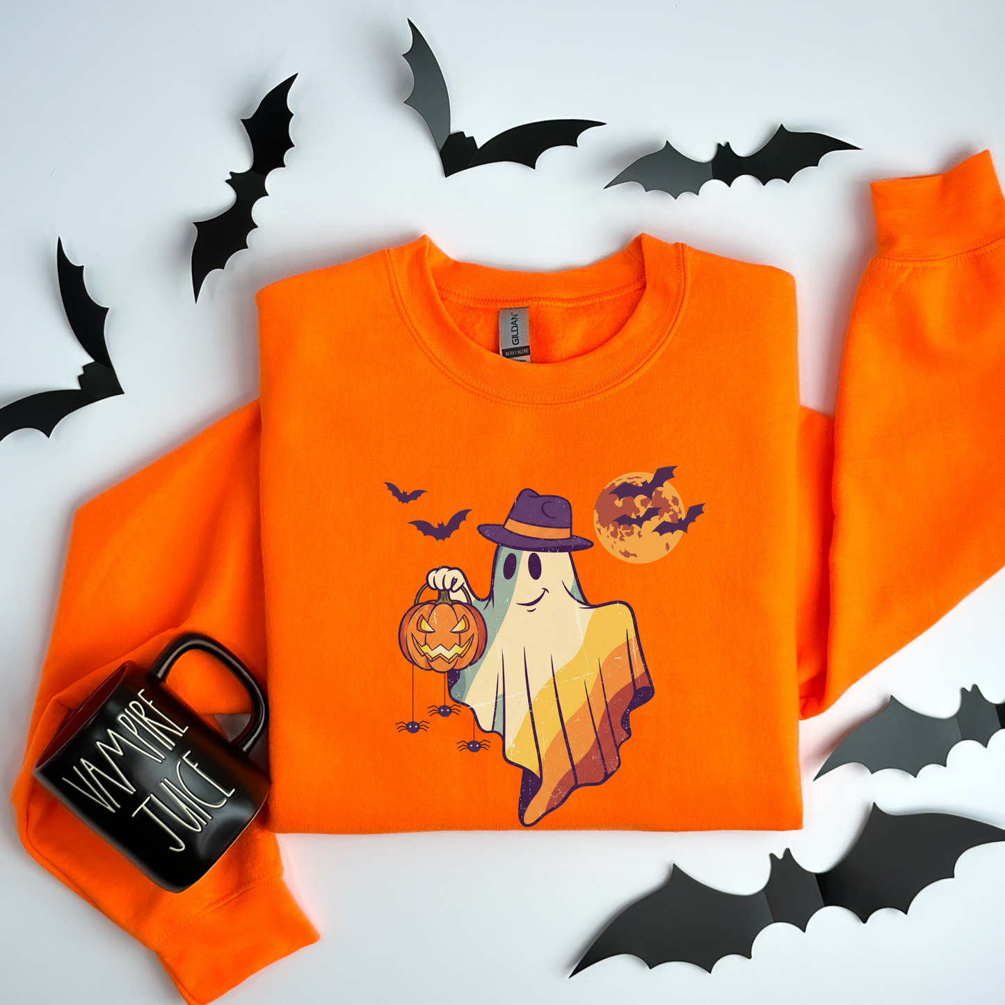 Moonlight Ghost Vintage Halloween T-Shirt