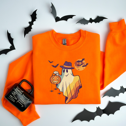 Moonlight Ghost Vintage Halloween T-Shirt