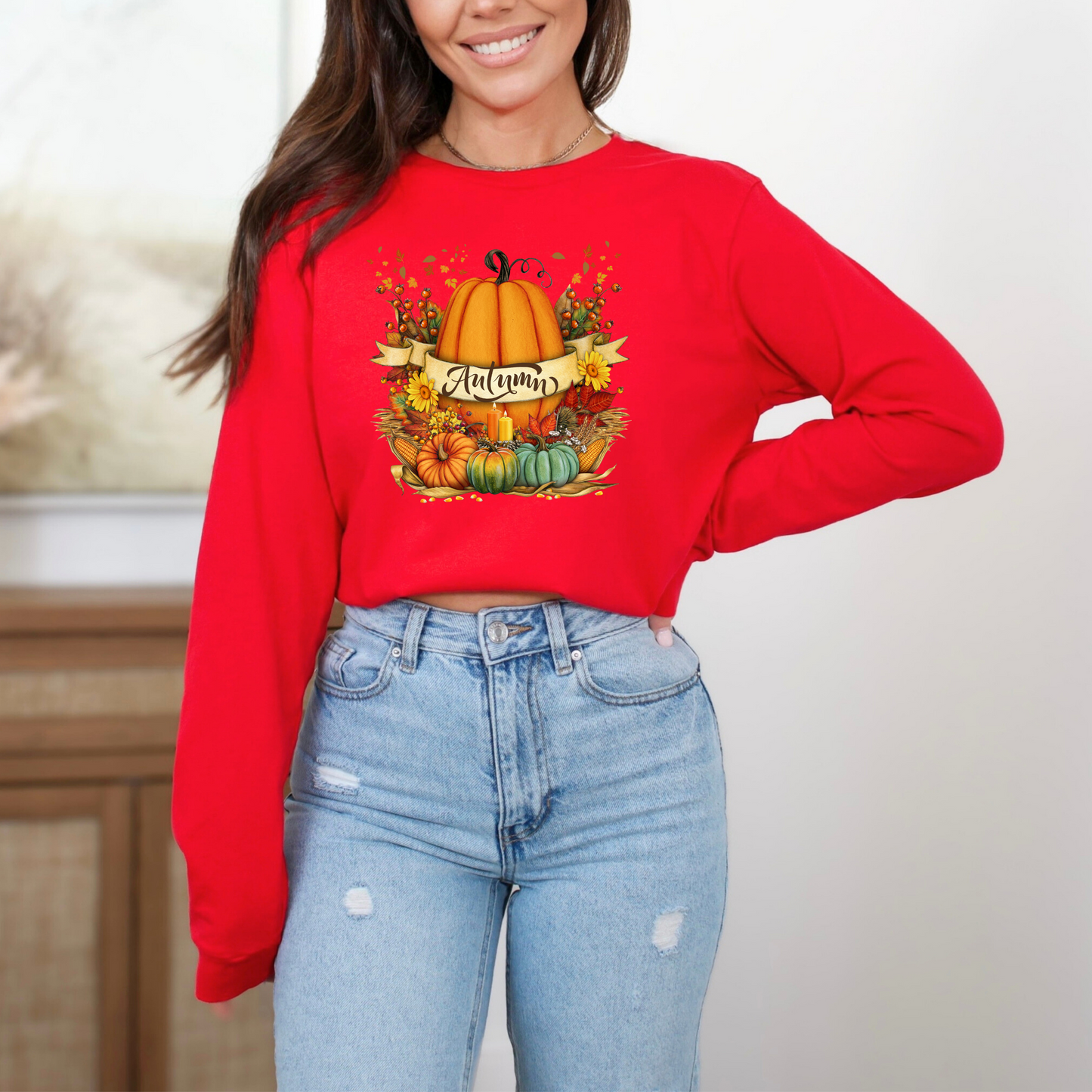 Snug Autumn Pumpkin Sweatshirt