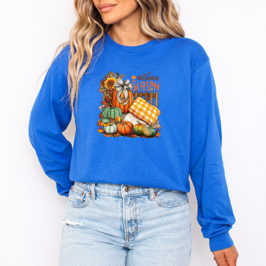 Cozy Fall Pumpkin Long Sleeve Shirt