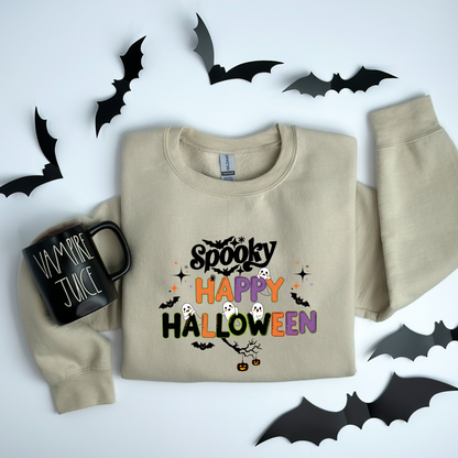 Cute Ghosts Spooky Happy Halloween Sweatshirt