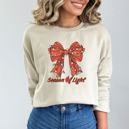 Holiday Lights Bow Sweatshirt