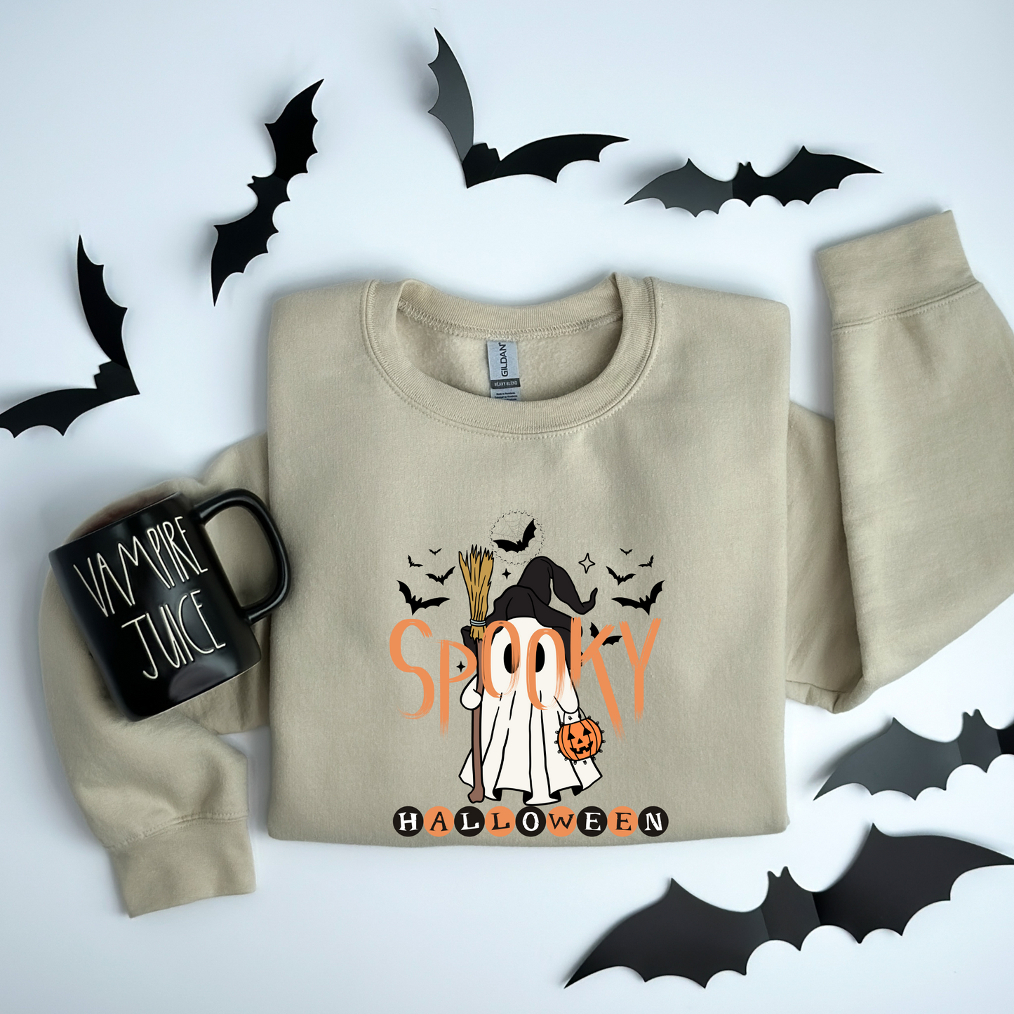 Cute Ghost Witch Halloween Magic Sweatshirt