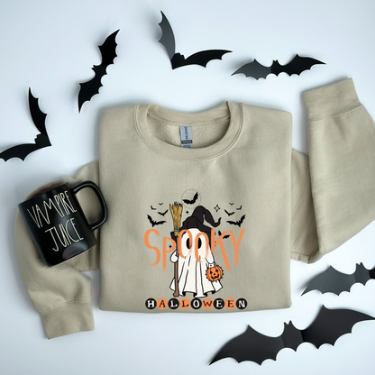 Cute Ghost Witch Halloween Magic Sweatshirt