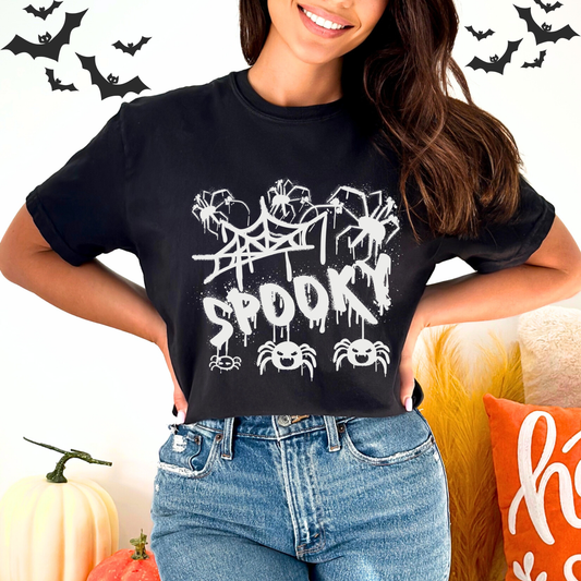 Halloween spider spray paint