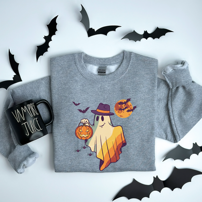 Moonlight Ghost Vintage Halloween T-Shirt