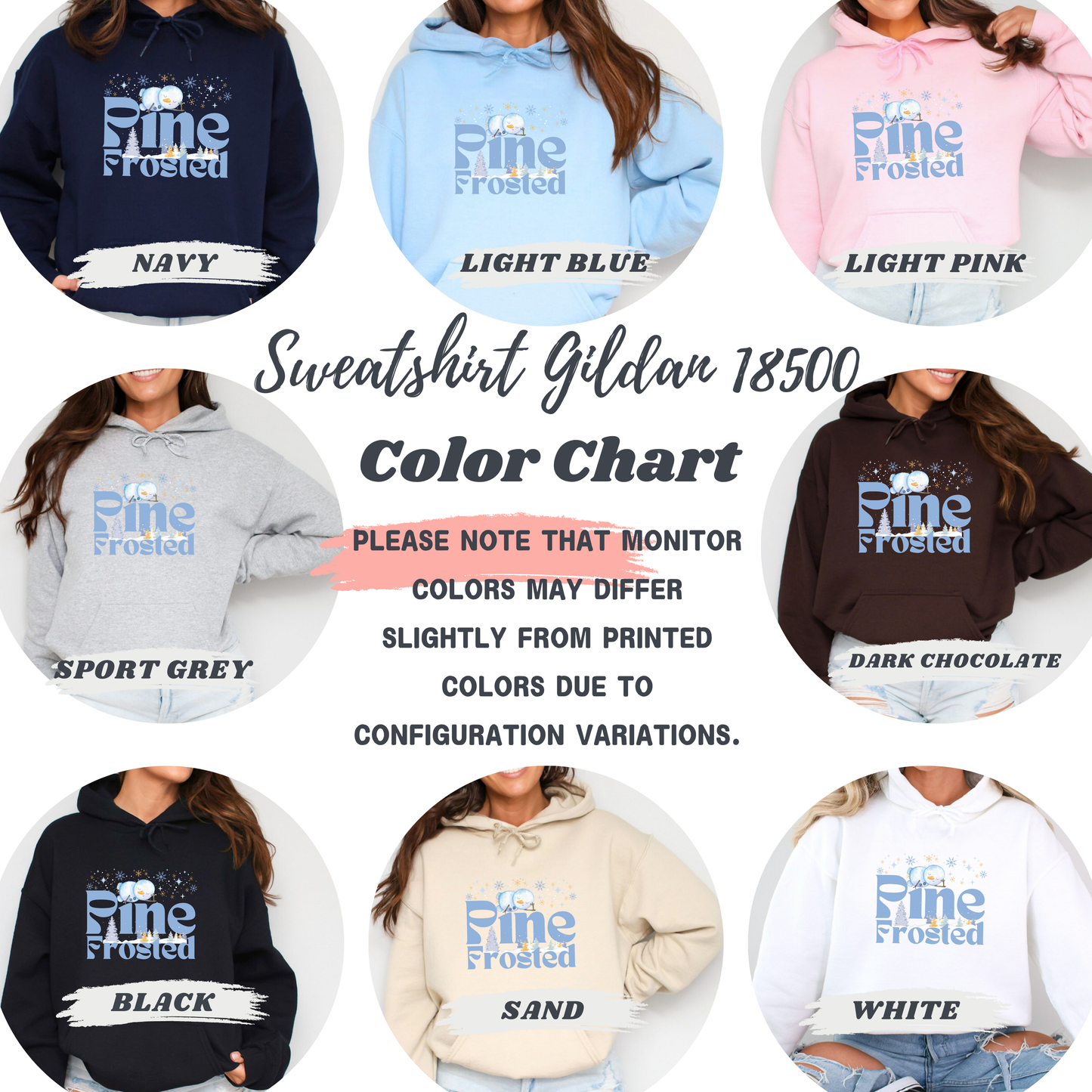 Snowy Tree Branch & Chill Graphic Hoodie
