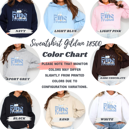 Snowy Tree Branch & Chill Graphic Hoodie