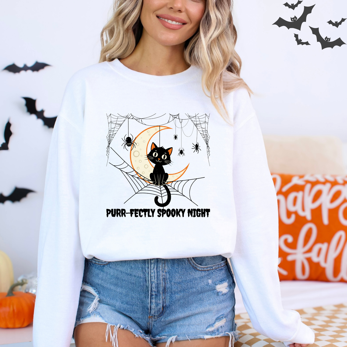 Pur-fectly Spooky Night Cat T-Shirt