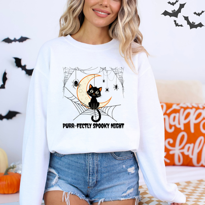 Pur-fectly Spooky Night Cat T-Shirt