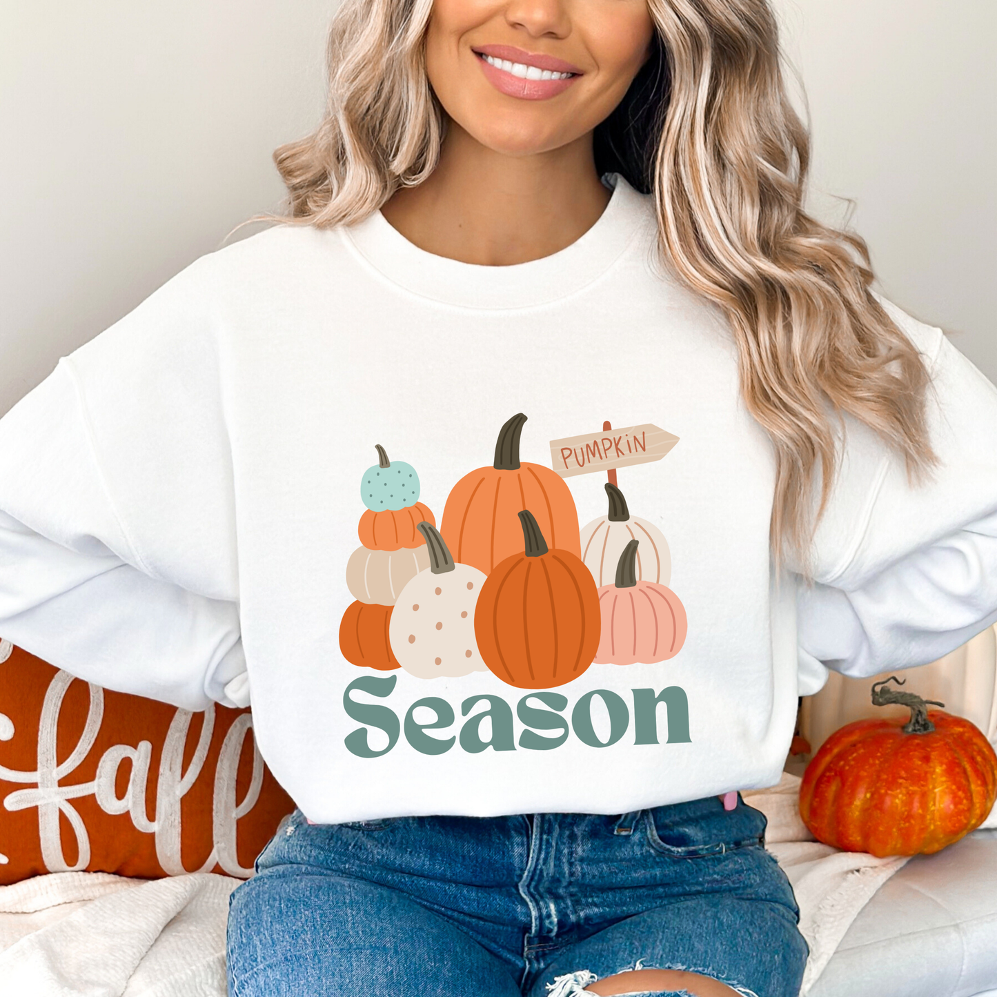 Cozy Autumn Pumpkin Sweatshirt